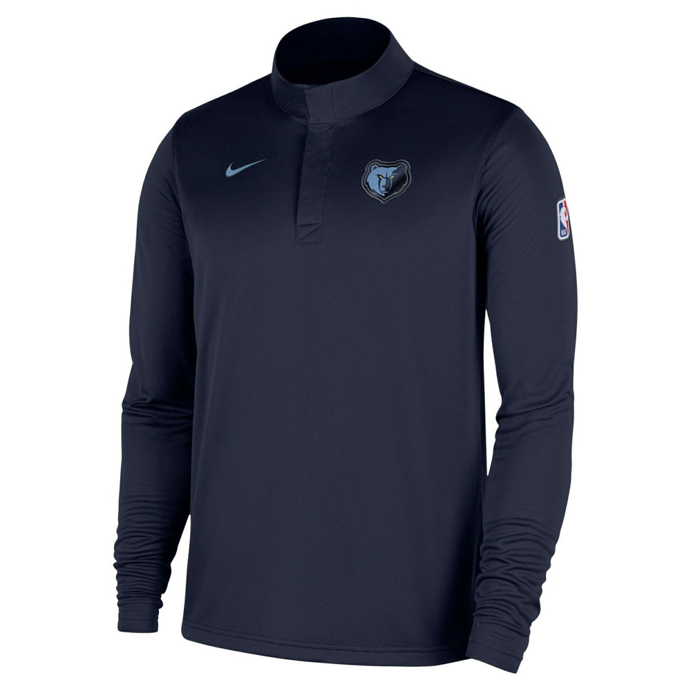 Memphis Grizzlies 2025/26 Authentic Coaches Quarter-Zip Dri-Fit Top Navy