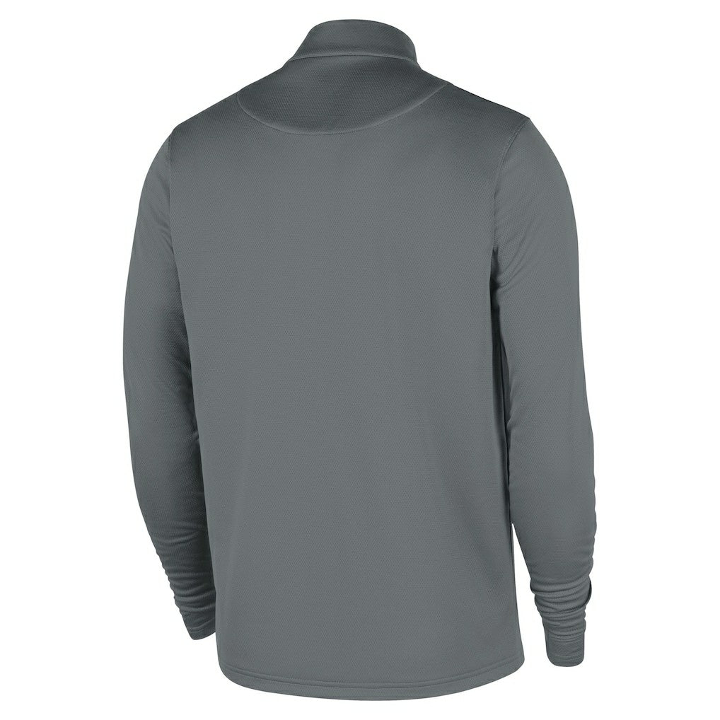 Brooklyn Nets 2025/26 Authentic Coaches Quarter-Zip Dri-Fit Top Gray