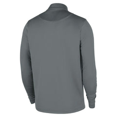 Brooklyn Nets 2025/26 Authentic Coaches Quarter-Zip Dri-Fit Top Gray