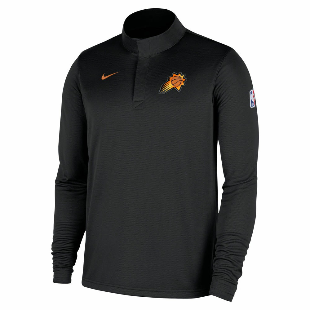 Phoenix Suns 2025/26 Authentic Coaches Quarter-Zip Dri-Fit Top Black