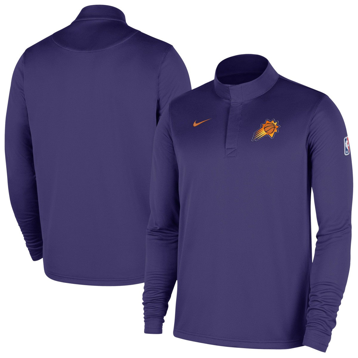 Phoenix Suns 2025/26 Authentic Coaches Quarter-Zip Dri-Fit Top Purple