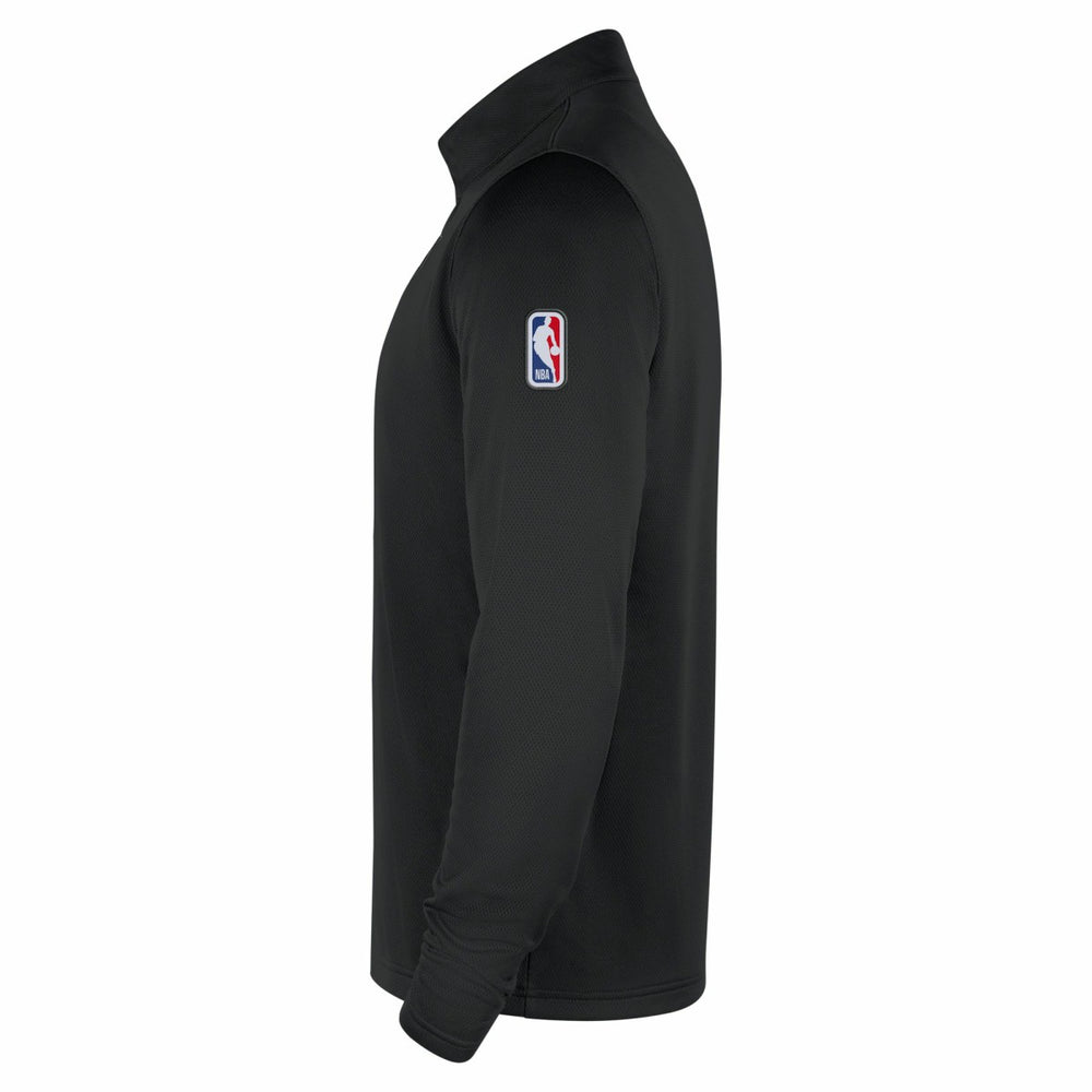 Portland Trail Blazers 2025/26 Authentic Coaches Quarter-Zip Dri-Fit Top Black
