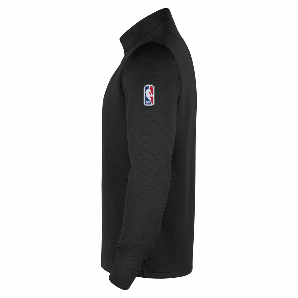 Milwaukee Bucks 2025/26 Authentic Coaches Quarter-Zip Dri-Fit Top Black