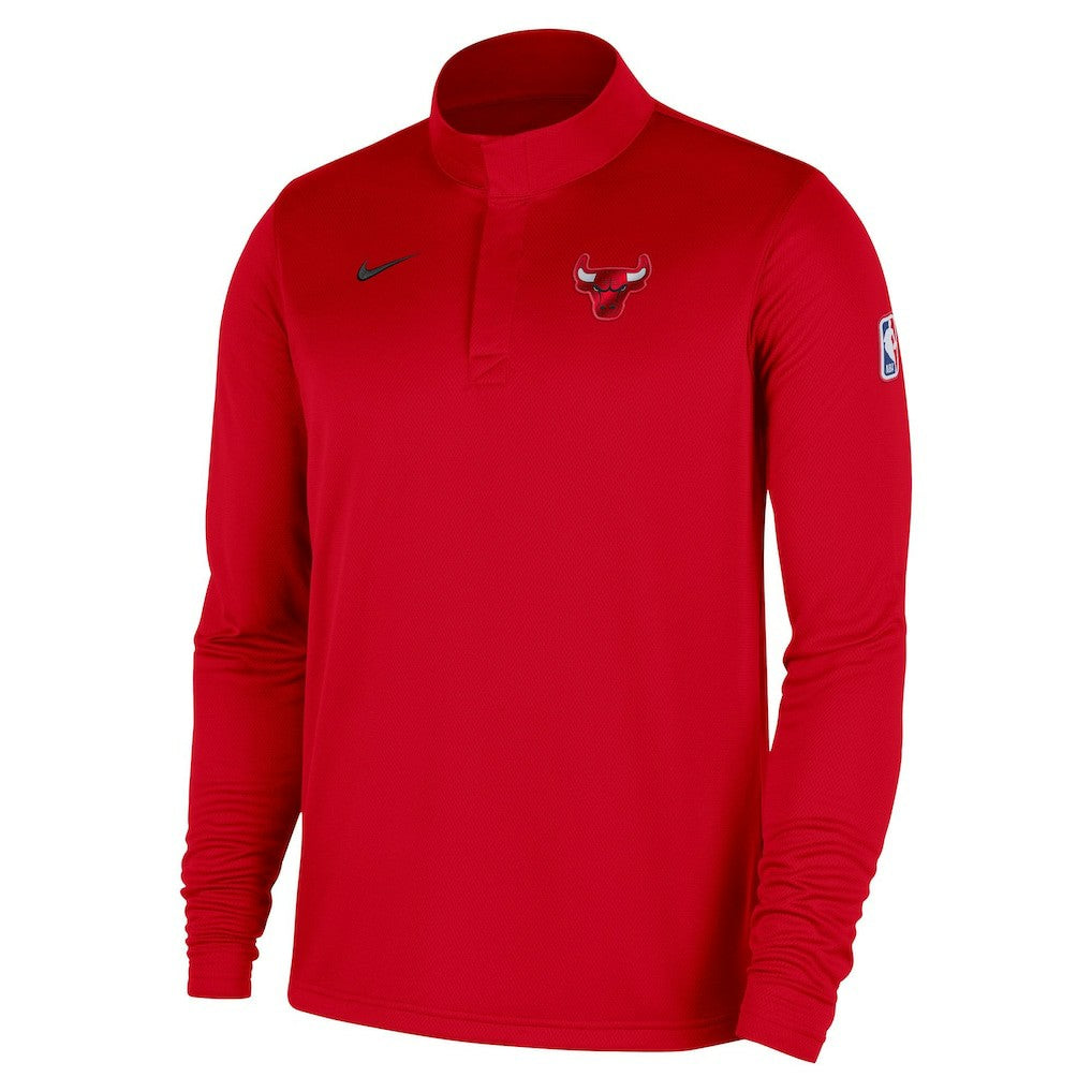 Chicago Bulls 2025/26 Authentic Coaches Quarter-Zip Dri-Fit Top Red