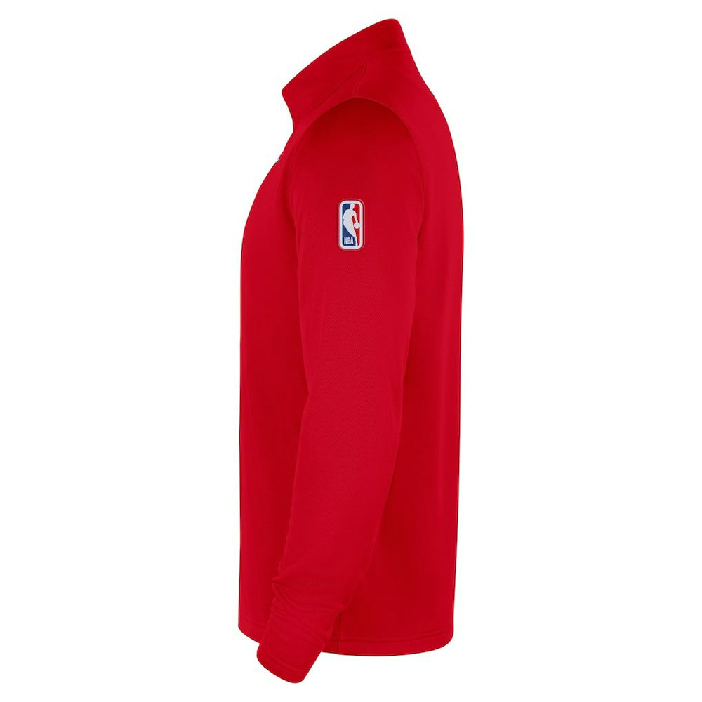 Chicago Bulls 2025/26 Authentic Coaches Quarter-Zip Dri-Fit Top Red
