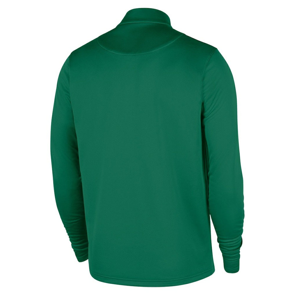 Boston Celtics 2025/26 Authentic Coaches Quarter-Zip Dri-Fit Top Kelly Green