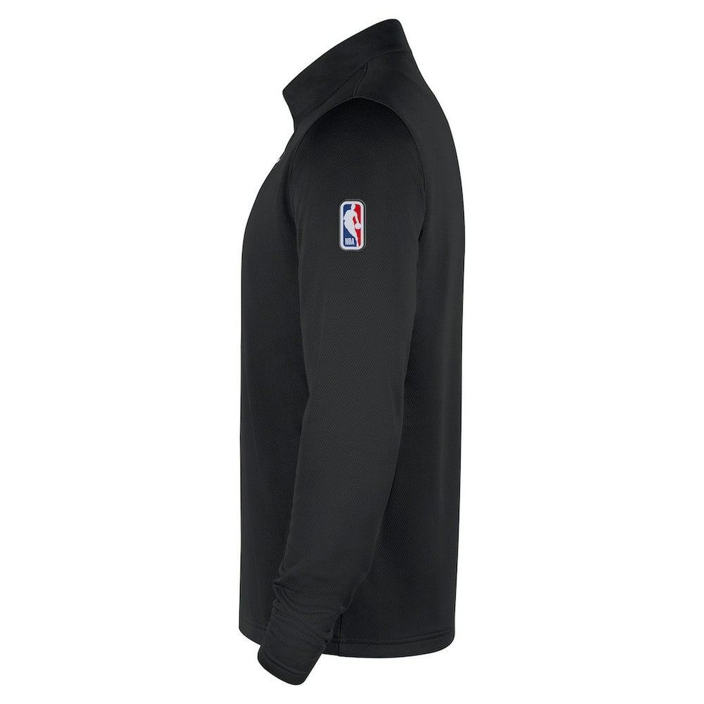 Chicago Bulls 2025/26 Authentic Coaches Quarter-Zip Dri-Fit Top Black