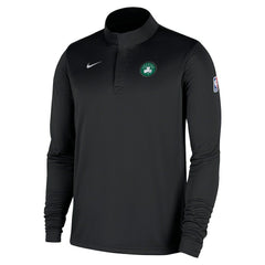 Boston Celtics 2025/26 Authentic Coaches Quarter-Zip Dri-Fit Top Black