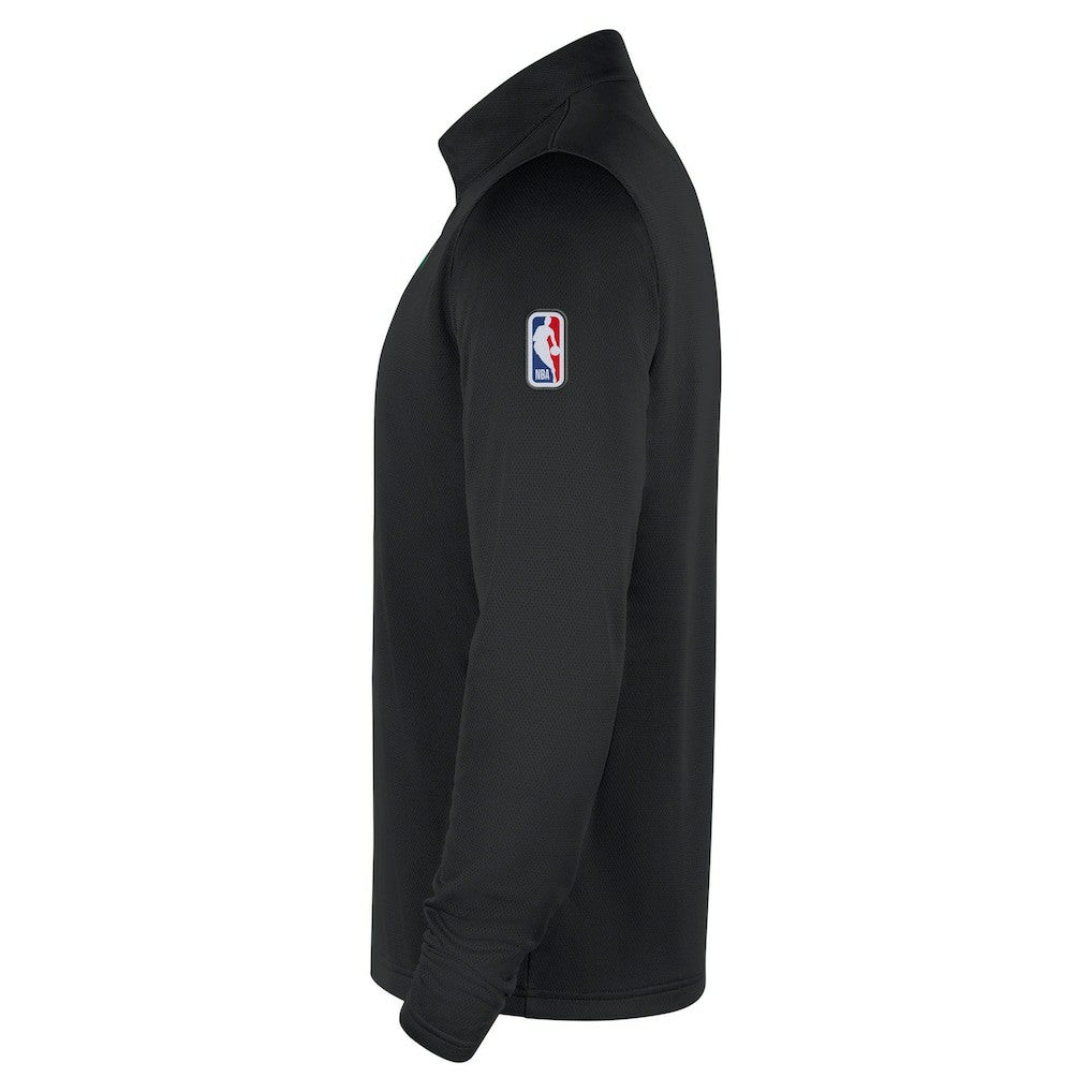 Boston Celtics 2025/26 Authentic Coaches Quarter-Zip Dri-Fit Top Black