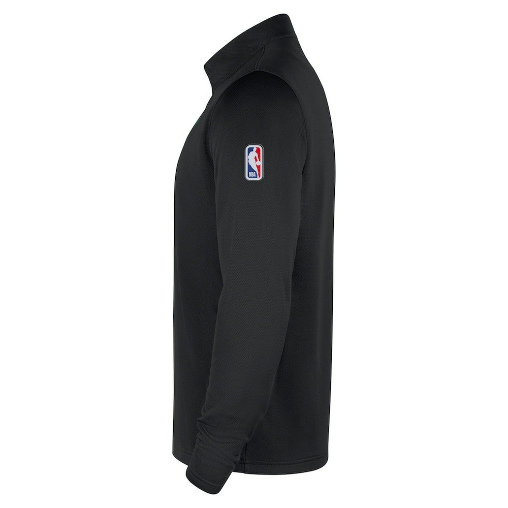Boston Celtics 2025/26 Authentic Coaches Quarter-Zip Dri-Fit Top Black