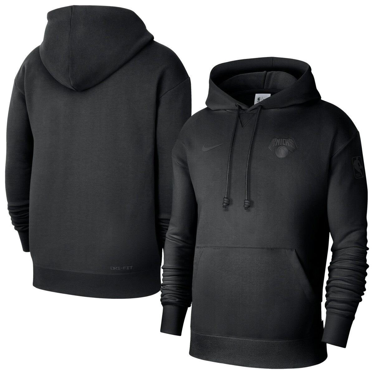 New York Knicks Men's Authentic Travel Standard Issue Dri-Fit Hoodie Black