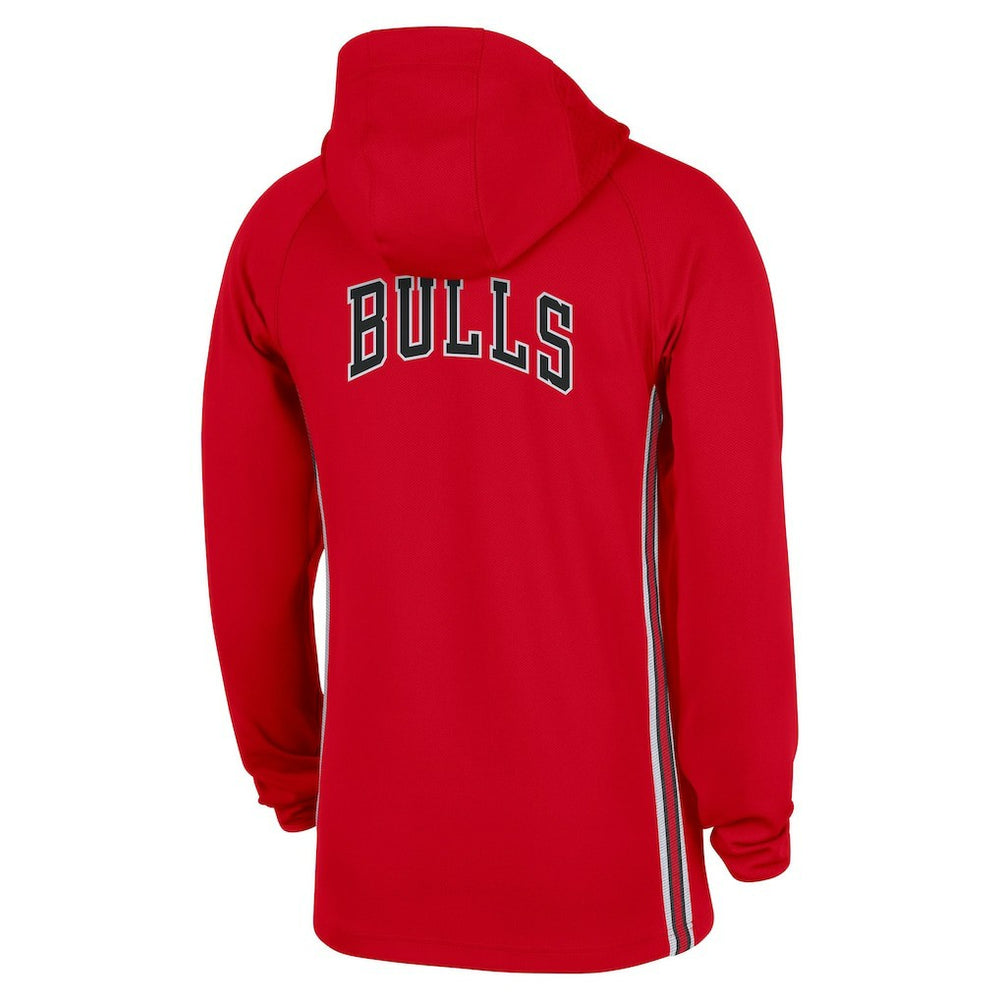 Chicago Bulls Authentic On Court Zone Quarter-Zip Dri-FIT Hoodie Jacket Red