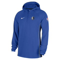 Dallas Mavericks Authentic On Court Zone Quarter-Zip Dri-FIT Hoodie Jacket Royal