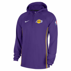 Los Angeles Lakers Authentic On Court Zone Quarter-Zip Dri-FIT Hoodie Jacket Purple