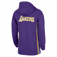 Los Angeles Lakers Authentic On Court Zone Quarter-Zip Dri-FIT Hoodie Jacket Purple