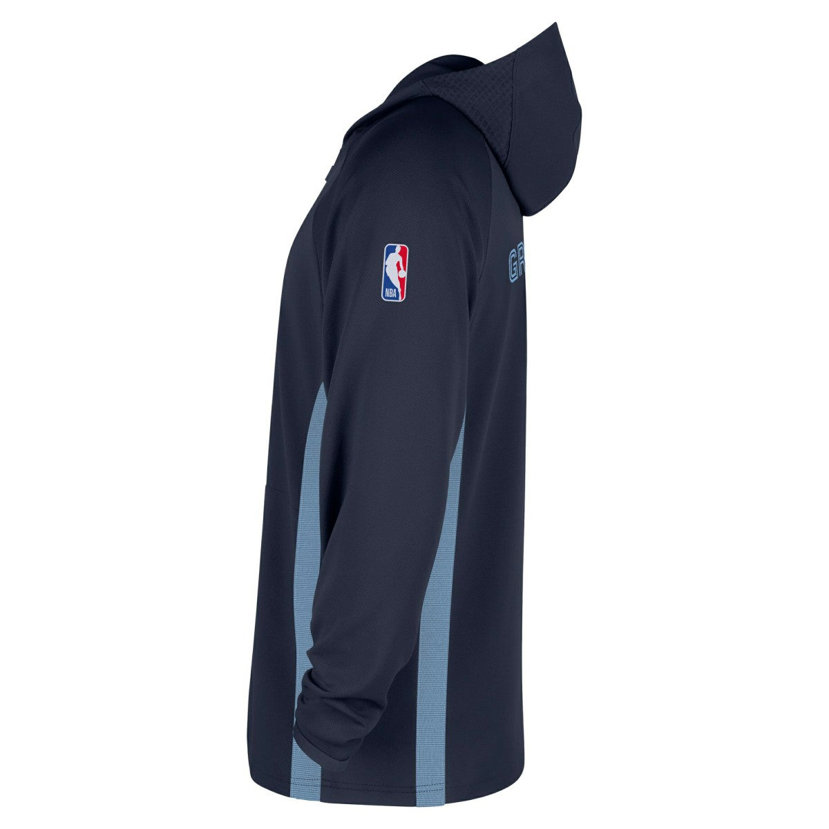 Memphis Grizzlies Authentic On Court Zone Quarter-Zip Dri-FIT Hoodie Jacket Navy