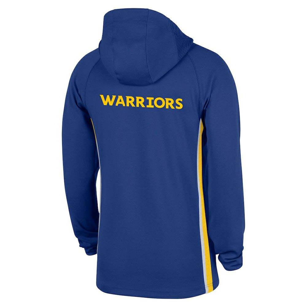 Golden State Warriors Authentic On Court Zone Quarter-Zip Dri-FIT Hoodie Jacket Blue
