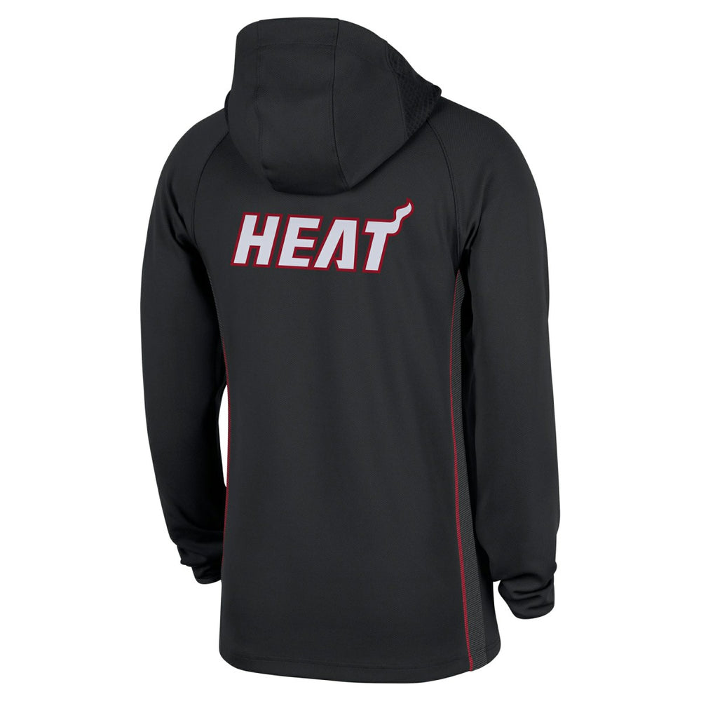 Miami Heat Authentic On Court Zone Quarter-Zip Dri-FIT Hoodie Jacket Black