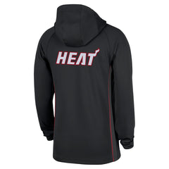 Miami Heat Authentic On Court Zone Quarter-Zip Dri-FIT Hoodie Jacket Black