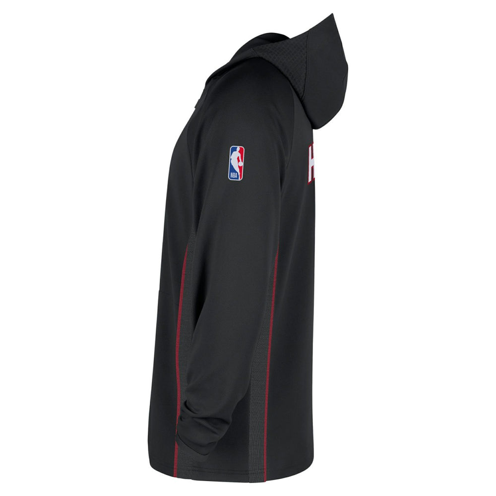 Miami Heat Authentic On Court Zone Quarter-Zip Dri-FIT Hoodie Jacket Black