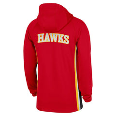 Atlanta Hawks Authentic On Court Zone Quarter-Zip Dri-FIT Hoodie Jacket Red