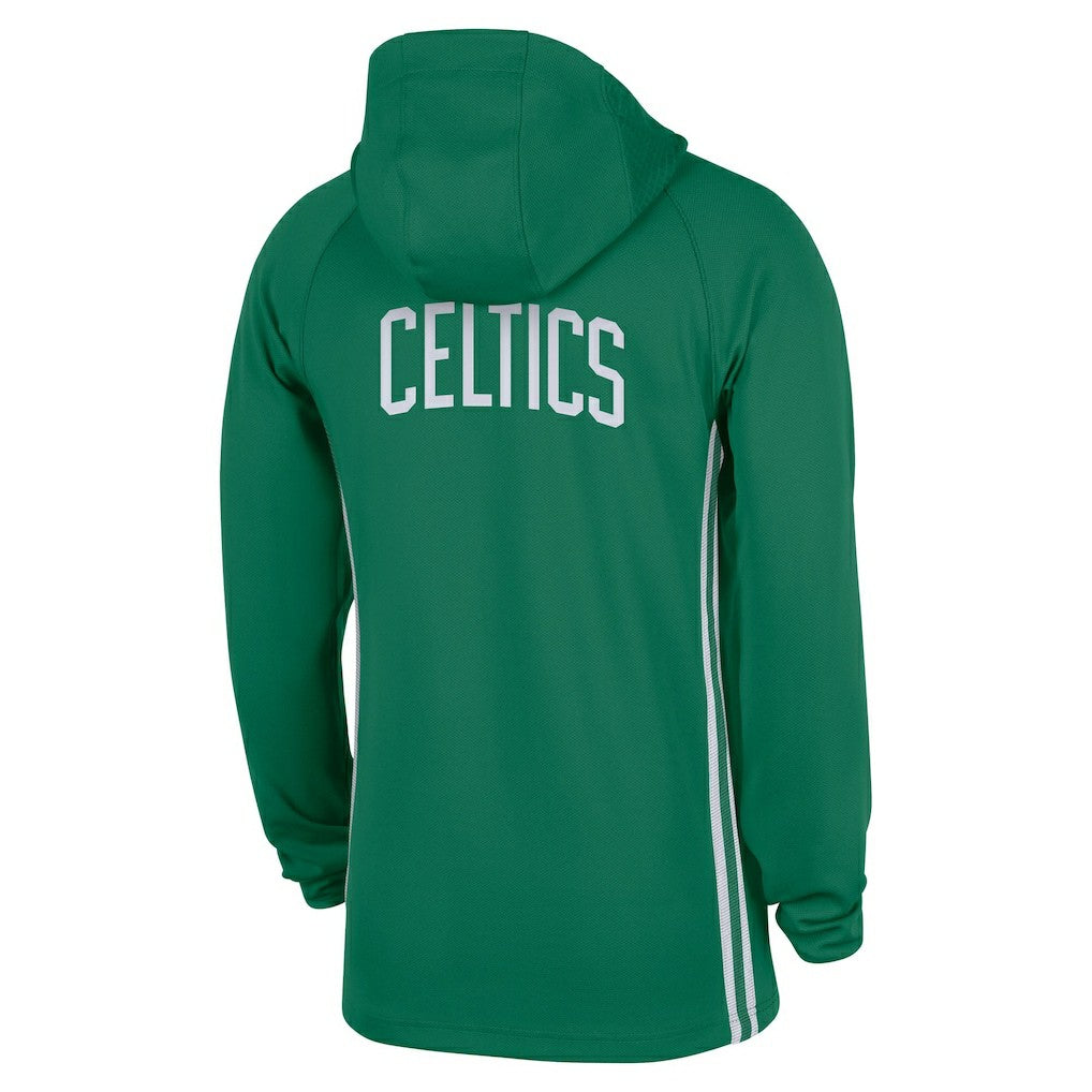 Boston Celtics Authentic On Court Zone Quarter-Zip Dri-FIT Hoodie Jacket Kelly Green