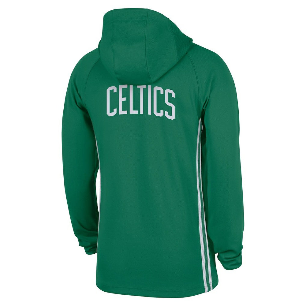 Boston Celtics Authentic On Court Zone Quarter-Zip Dri-FIT Hoodie Jacket Kelly Green