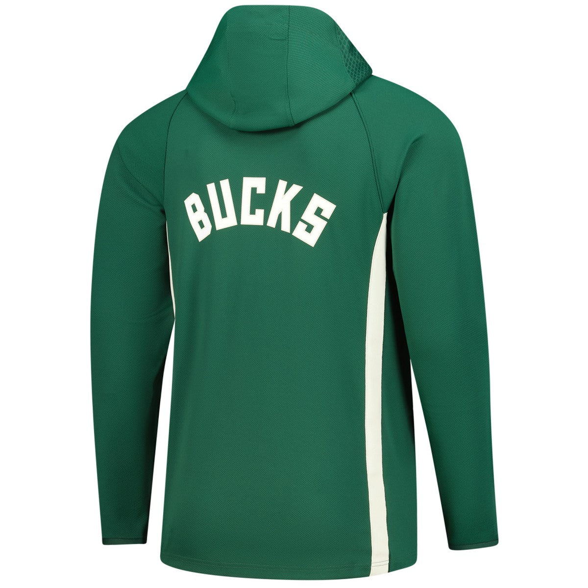 Milwaukee Bucks Authentic On Court Zone Quarter-Zip Dri-FIT Hoodie Jacket Hunter Green
