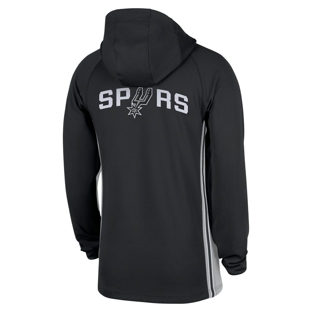 San Antonio Spurs Authentic On Court Zone Quarter-Zip Dri-FIT Hoodie Jacket Black