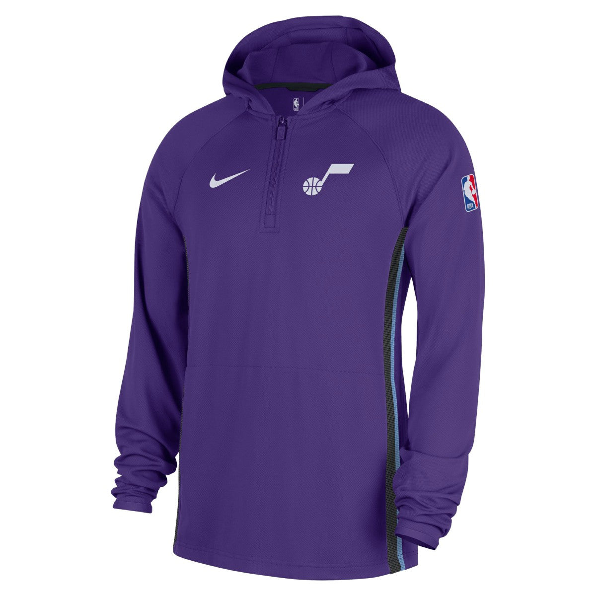 Utah Jazz Authentic On Court Zone Quarter-Zip Dri-FIT Hoodie Jacket Purple