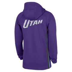 Utah Jazz Authentic On Court Zone Quarter-Zip Dri-FIT Hoodie Jacket Purple