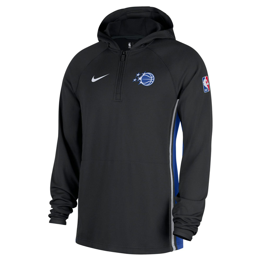 Orlando Magic Authentic On Court Zone Quarter-Zip Dri-FIT Hoodie Jacket Black