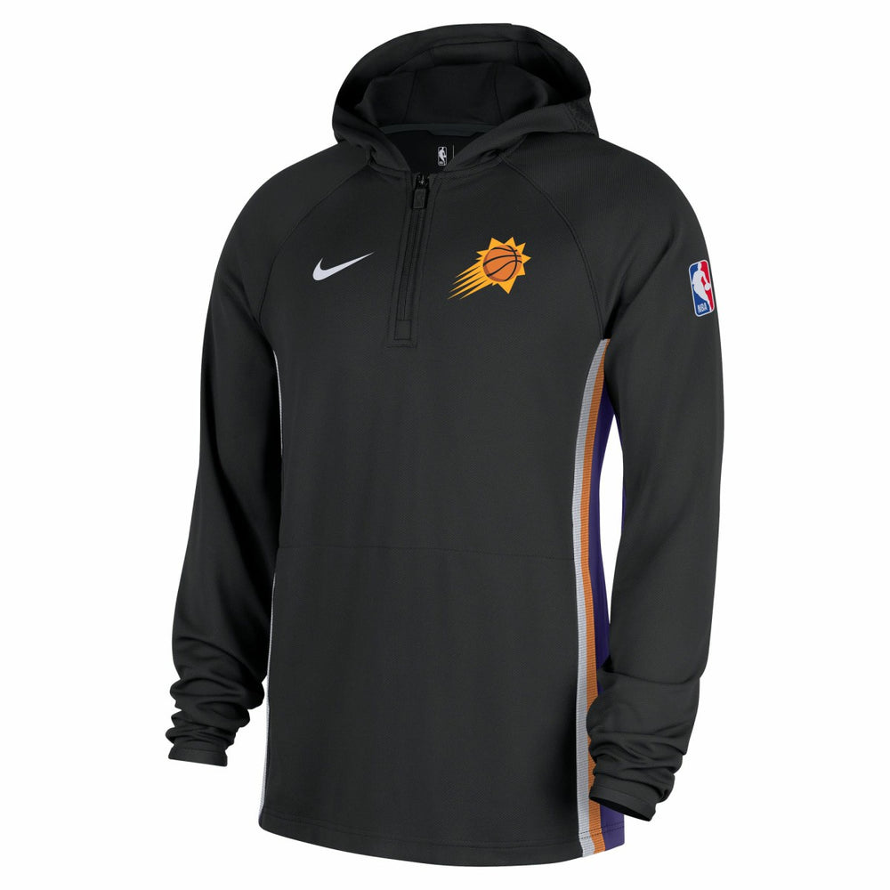 Phoenix Suns Authentic On Court Zone Quarter-Zip Dri-FIT Hoodie Jacket Black