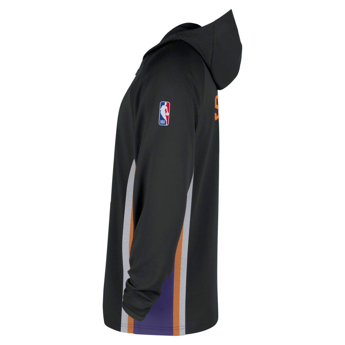 Phoenix Suns Authentic On Court Zone Quarter-Zip Dri-FIT Hoodie Jacket Black