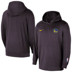 Golden State Warriors Authentic Practice Yoga Restore Dri-Fit Pullover Hoodie Black
