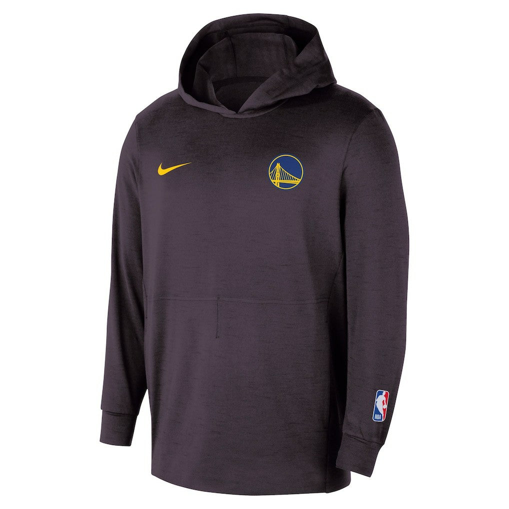 Golden State Warriors Authentic Practice Yoga Restore Dri-Fit Pullover Hoodie Black