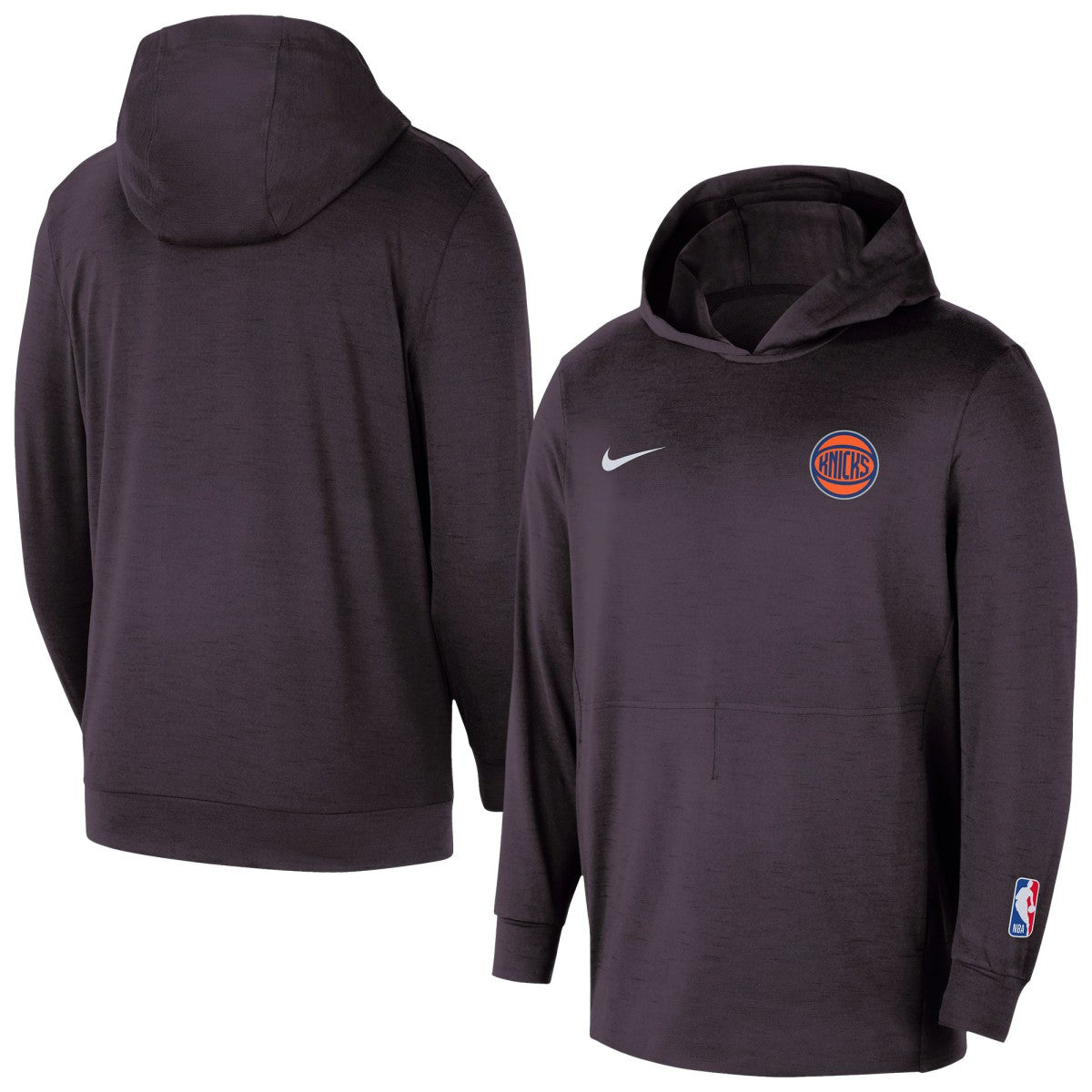 New York Knicks Authentic Practice Yoga Restore Dri-Fit Pullover Hoodie Black