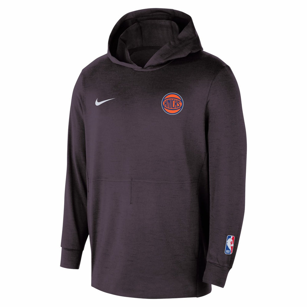New York Knicks Authentic Practice Yoga Restore Dri-Fit Pullover Hoodie Black