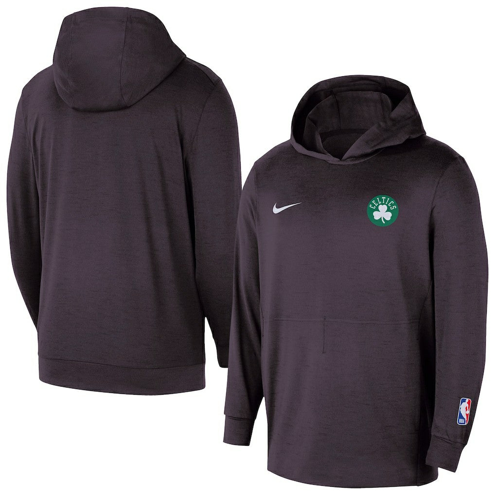 Boston Celtics Authentic Practice Yoga Restore Dri-Fit Pullover Hoodie Black