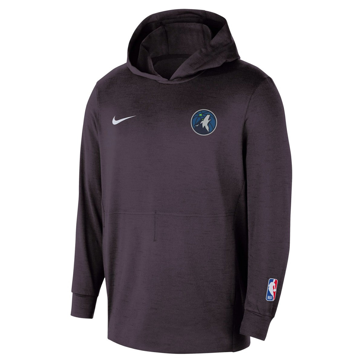 Minnesota Timberwolves Authentic Practice Yoga Restore Dri-Fit Pullover Hoodie Black