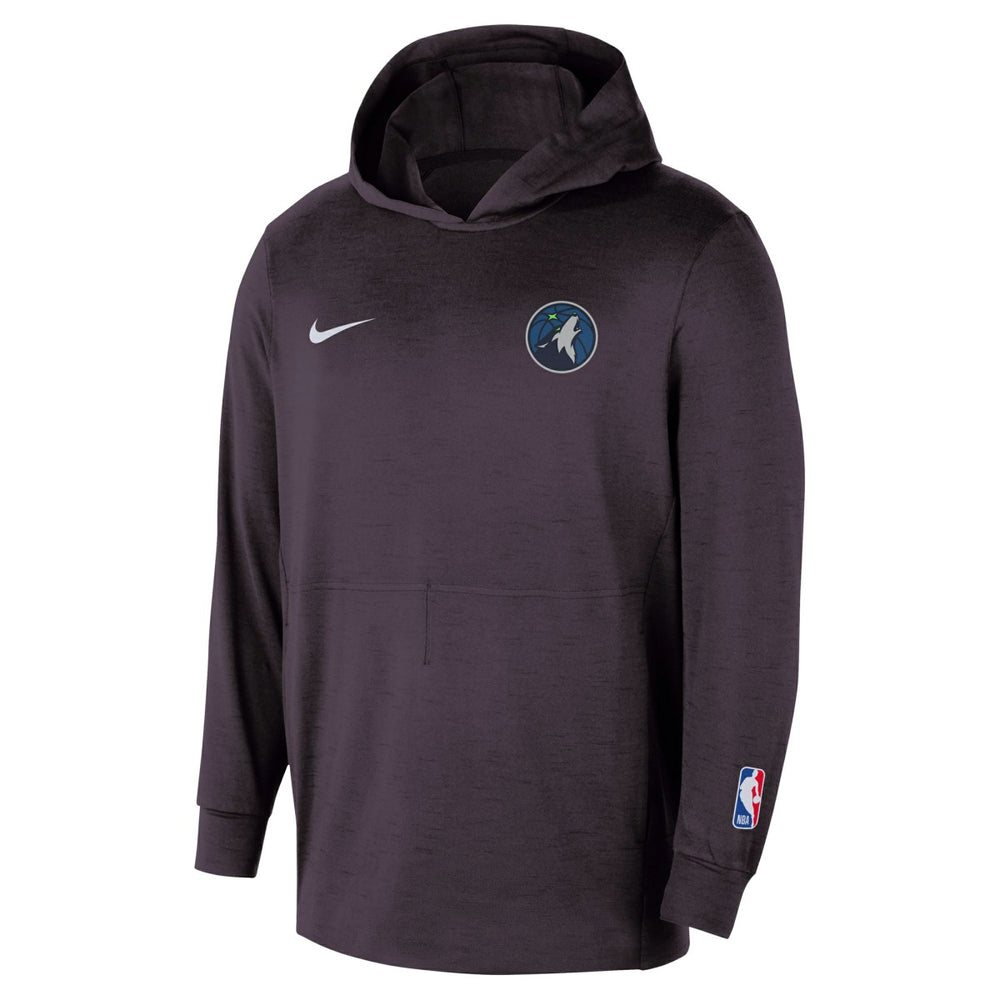 Minnesota Timberwolves Authentic Practice Yoga Restore Dri-Fit Pullover Hoodie Black