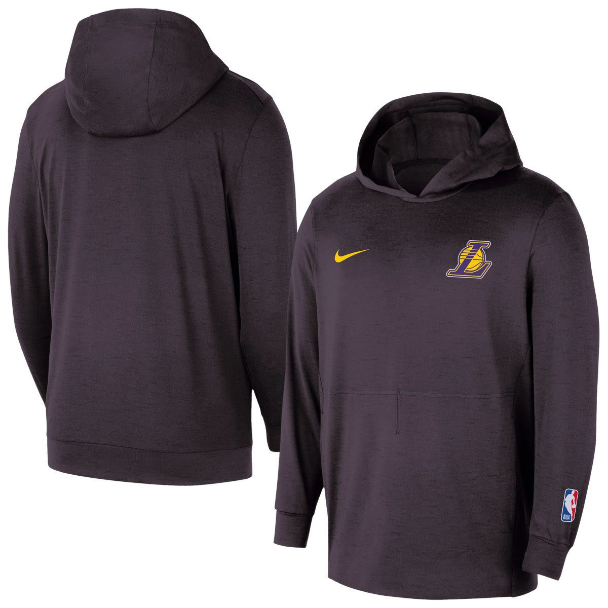 Los Angeles Lakers Authentic Practice Yoga Restore Dri-Fit Pullover Hoodie Black