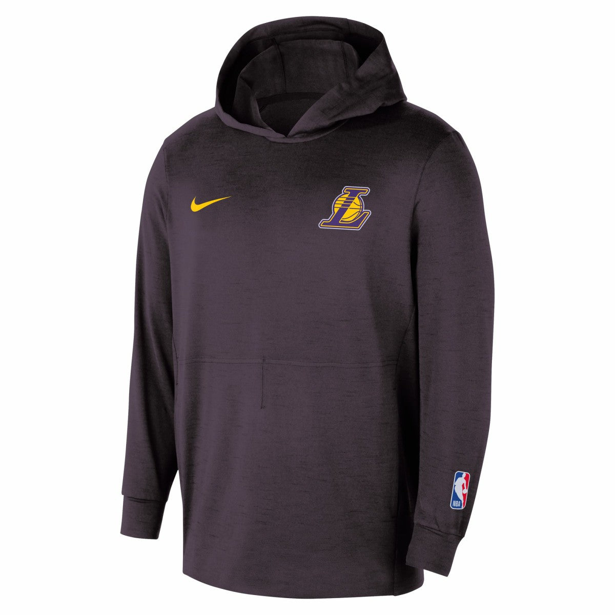Los Angeles Lakers Authentic Practice Yoga Restore Dri-Fit Pullover Hoodie Black