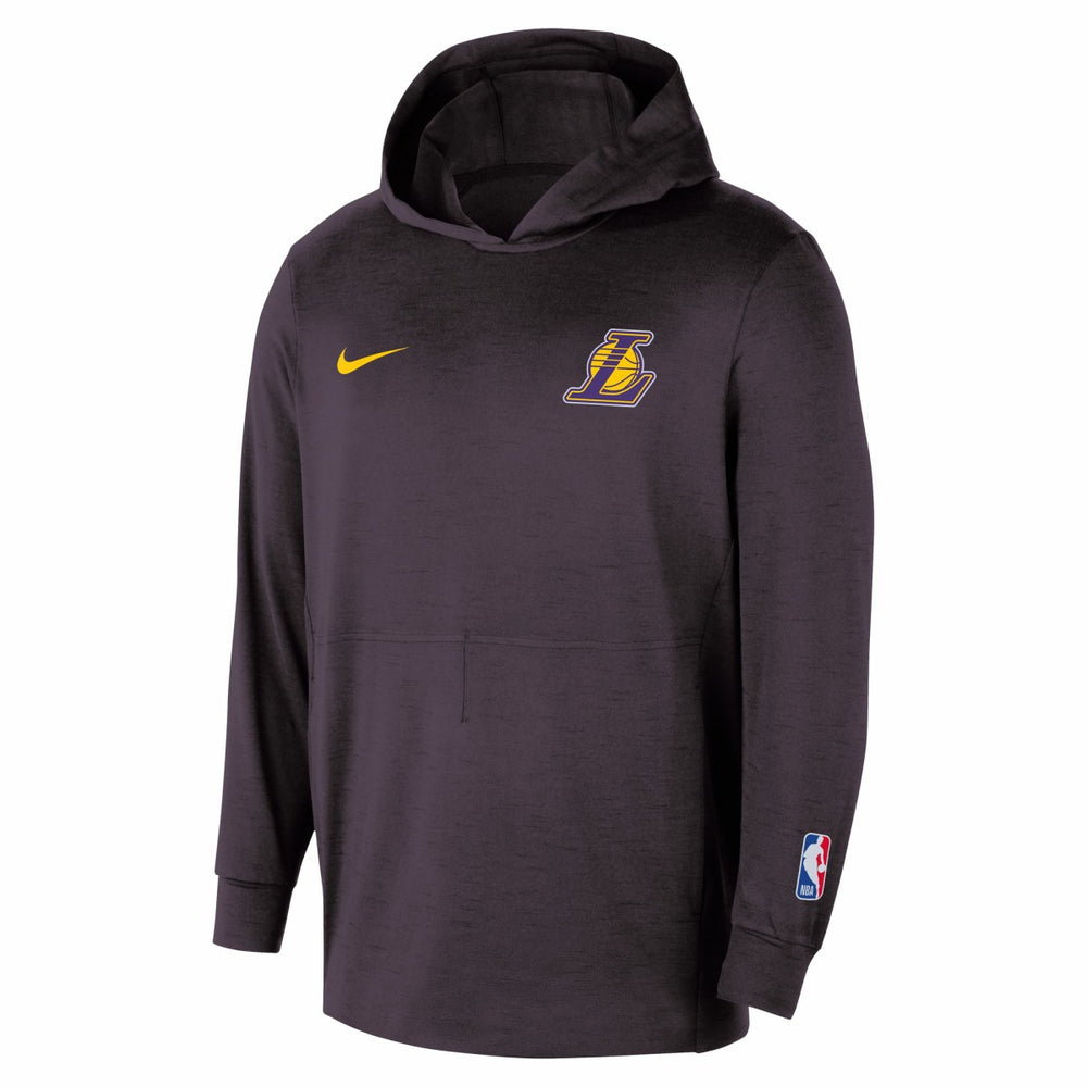 Los Angeles Lakers Authentic Practice Yoga Restore Dri-Fit Pullover Hoodie Black