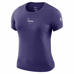 Phoenix Suns Women's Courtside Modest Cropped Tri-Blend T-Shirt Purple