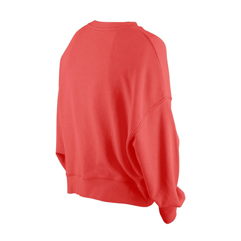St. Louis Cardinals New Era Women's Boxy Mineral Wash Dolmen Sleeve Cropped Sweatshirt - Red Sweatshirts