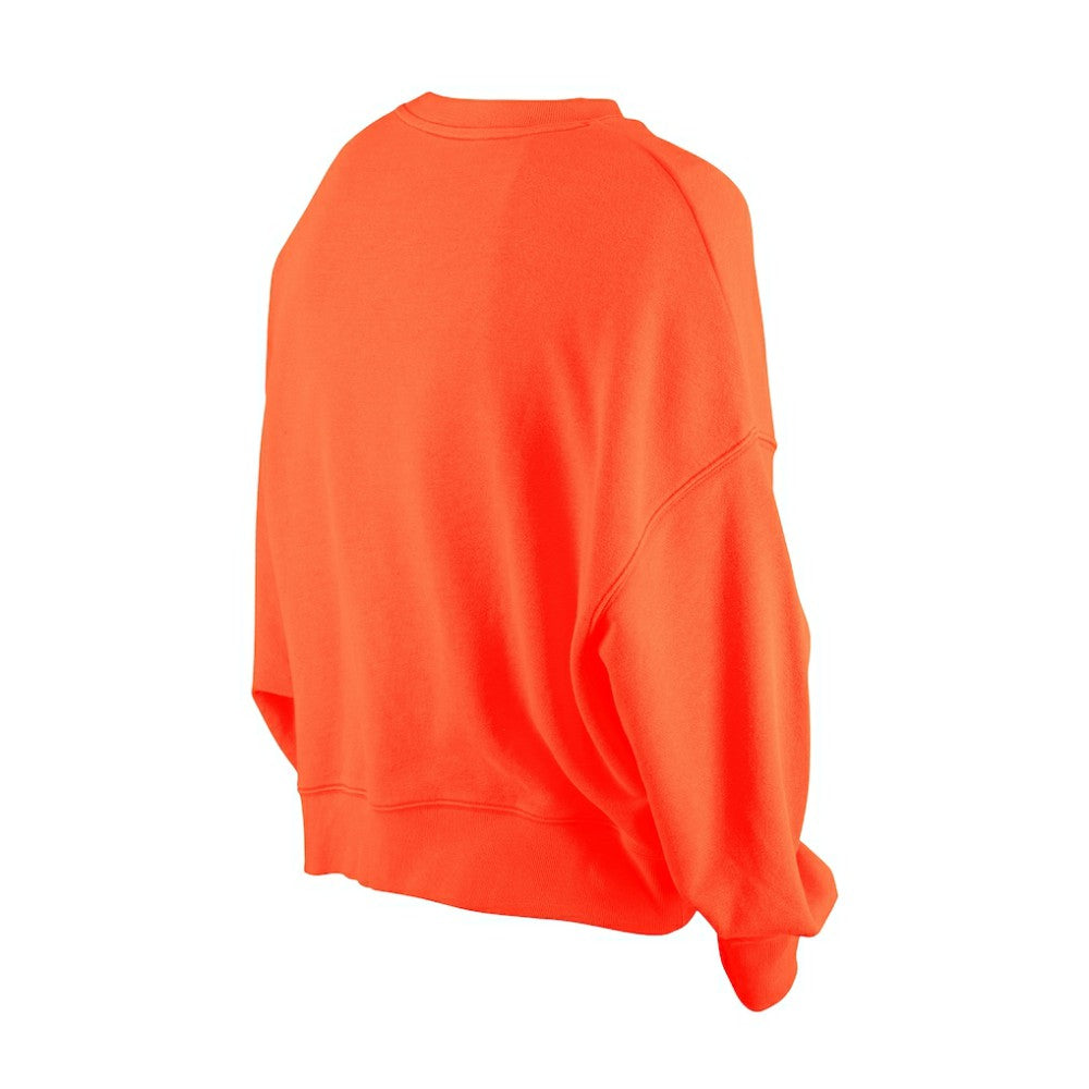 San Francisco Giants New Era Women's Boxy Mineral Wash Dolmen Sleeve Cropped Sweatshirt - Orange Sweatshirts