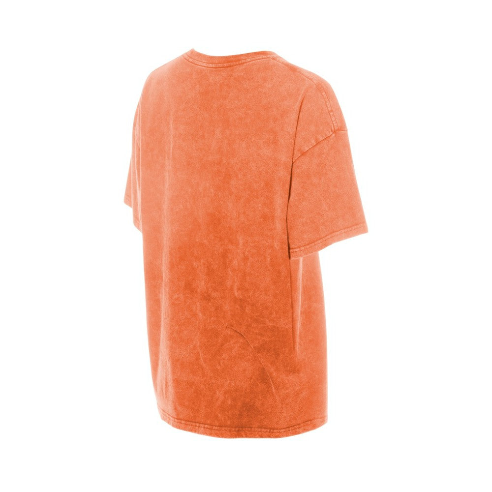 Baltimore Orioles New Era Women's Mineral Wash Oversized T-Shirt - Orange T-shirts