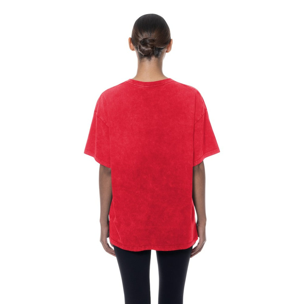 Philadelphia Phillies New Era Women's Mineral Wash Oversized T-Shirt - Red T-shirts