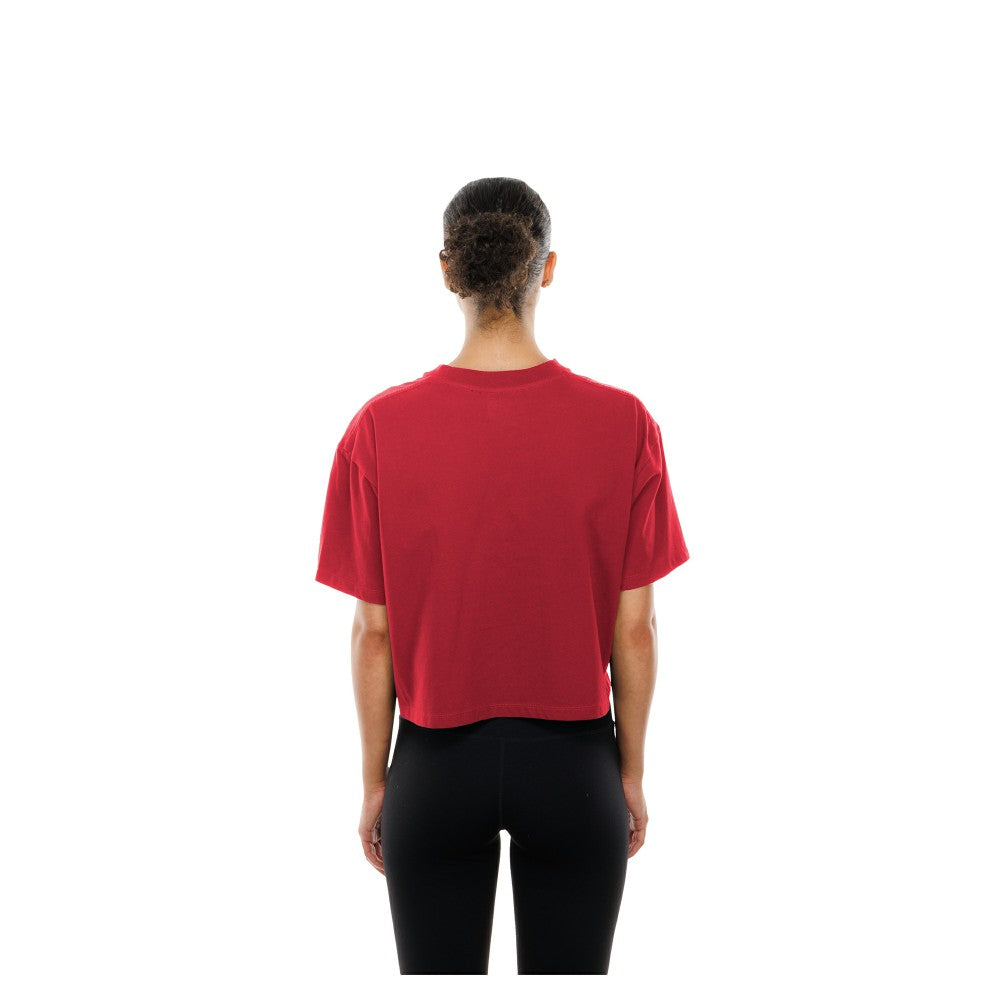 St. Louis Cardinals New Era Women's Boxy Foil Logo T-Shirt - Red T-shirts
